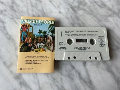 Village People Go West CASSETTE Tape 1979 Casablanca NBL5-7144 In The Navy RARE! Foto 1 de 3