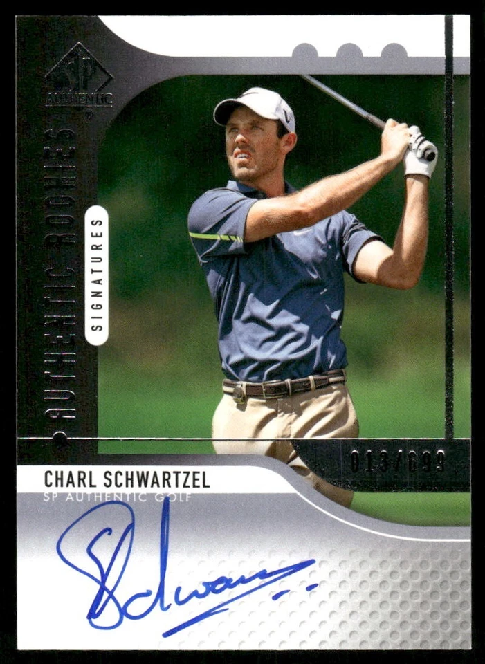 F733 CHARL SCHWARTZEL 2012 SP AUTHENTIC ROOKIES 13/699 #118 PGA GOLF RARE SP - Image 1 of 2