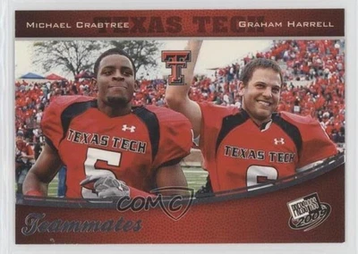 2009 Press Pass Michael Crabtree Graham Harrell #93 Rookie RC - Image 1 of 2
