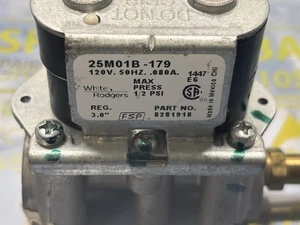 Gas Valve 120volt, 50hz White Rodgers Whirlpool 8281918 . - Picture 1 of 13