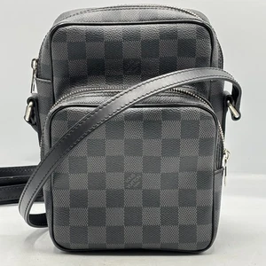 Echte Louis Vuitton unbenutzte Amazon Damier Graphit Tasche Canvas Leder grau Frankreich - Bild 1 von 17