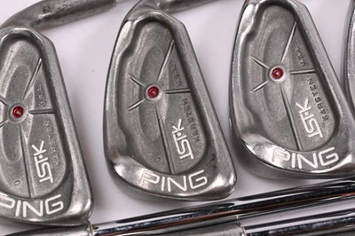 Ping ISI-K Irons / 3-PW+SW / Maroon Dot / Regular Flex Ping Cushin JZ Blue - Image 1 of 4
