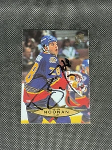 Brian Noonan 1995-96 Fleer Ultra St. Louis Blues Signed Auto Card #301 ~ COA - Picture 1 of 3
