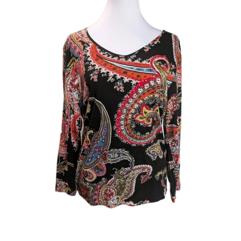 Blusa Camisa Top Para Mujer Chico Para Mujer Talla 1 Mediana Tejida Calicó Elástica Usada en Excelente Condición Foto 1 de 4