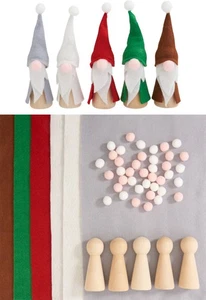 VBS Bastelset Figuren Wichtel 14 cm 5 Stück DIY Dekoration Weihnachten - Bild 1 von 7