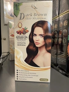 Dark Brown Hair Dye Shampoo  Canabella +100% Grey Coverage. NO AMMONIA - Picture 1 of 4