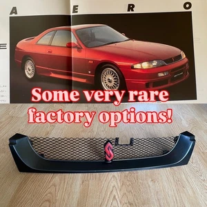 NISSAN SKYLINE ECR33 optional grill R33 GTST RARE NISMO GTR AERO EMBLEM BADGE - Picture 1 of 7