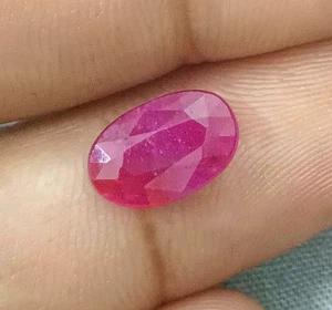 GSI Certified 1.99ct Natural Unheated Mozambique Red Ruby Loose Gemstone - Picture 1 of 10