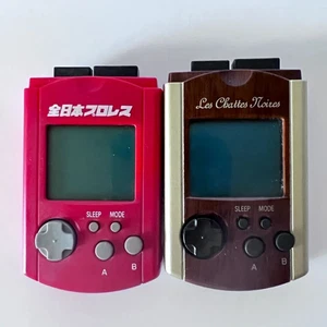 DC Visual Memory Sakura Wars & All Japan Pro Wrestling Red SEGA Dreamcast VMU JP - Picture 1 of 6