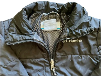Columbia Niños Invierno Puffer Chaqueta Negro Omni Abrigo XXS 4-5 USADO EN EXCELENTE ESTADO Foto 1 de 4