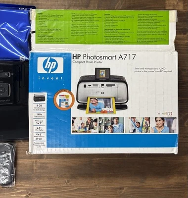 Used HP Photosmart A717 Compact Photo Printer - Image 1 of 4