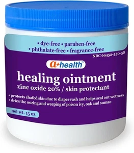 Óxido de zinc 20% ungüento curativo barrera protectora de la piel tarro de 15 OZ proporciona... - Imagen 1 de 6