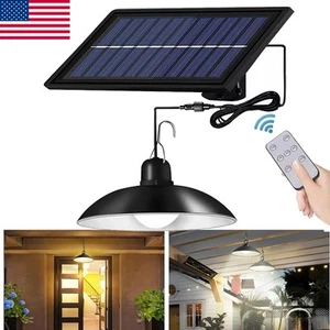 30 LED Solar Pendant Light Outdoor Garden Yard Tent Shed Emergency Security Lamp - Picture 1 of 8