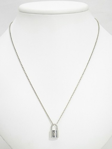 LOUIS VUITTON（LV） Louis Vuitton Ciondolo ARGENTO Argento Lockit Collana Catena Lunghezza 50cm Ag925