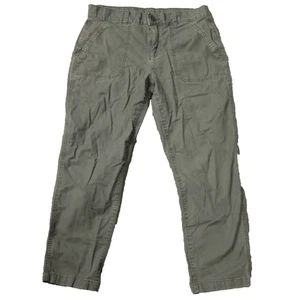 Eddie Bauer Hiking Travel Pants Outdoor Gorpcore Stretch-Cotton Gray 6P 30x24 - Picture 1 of 21