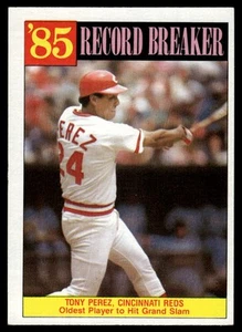 1986 Topps #205 Tony Perez - Picture 1 of 2