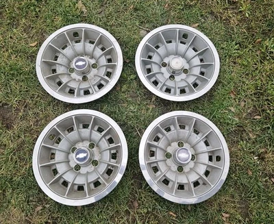 Set of 4 1975-1980 Chevy Monza 13" Hubcaps Wheel Covers 1976 1977 1978 1979 - Image 1 of 4