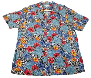 PACSUN Button Up Shirt Men’s Medium M Floral Short Sleeve Tropical Camp Hawaiian - Picture 1 of 11
