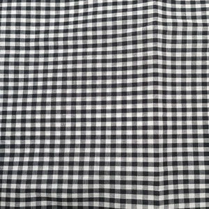 Schwarz & weiß Gingham Karo Baumwollstoff 2+ Yds x 44" Nähmaterial Handarbeit - Bild 1 von 3