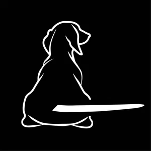 Dynamic Wiggling Tail White Funny Dog Sticker for Car Rear Window Puppy Deacal - Picture 1 of 6