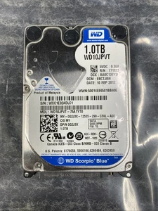 Western Digital WD Scorpio Blue 2.5" 1TB WD10JPVT-75A1YT0 Internal Hard Drive - Afbeelding 1 van 2