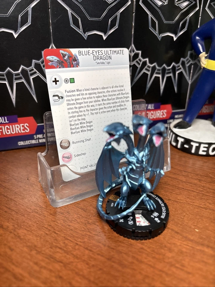 Heroclix Yu-Gi-Oh Blue Eyes Ultimate Dragon 006 con tarjeta Batalla del Milenio Foto 1 de 1