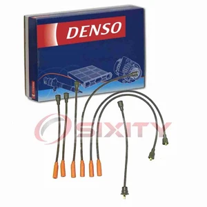 Denso Spark Plug Wire Set for 1963 Ford Zephyr 2.6L L6 Ignition Plugs Coils kb - Picture 1 of 5