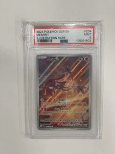 PSA 9 Pokemon Mesprit 204/191 Surging Sparks Illustration Rare Holo - Bild 1 von 2