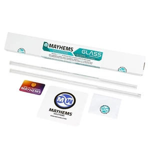 Mayhems - Hard Tubing - Borosilicate Glass - 16mm OD, Straight 500mm - 2 Pack - Picture 1 of 1