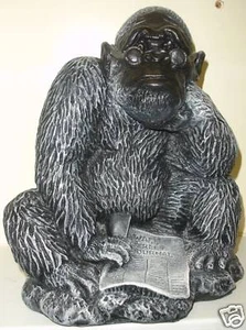 Statua scultura scimmia Gorilla legge Wall Street 24301 - Foto 1 di 5