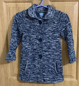 Baby Gap Sweater Cardigan Kids Age 4 Blue Cotton Button Front - Picture 1 of 8