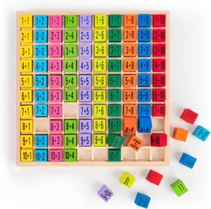Toys Montessori Educational Wooden Multiplication Table Math Arithmetic Teaching - Picture 1 of 7