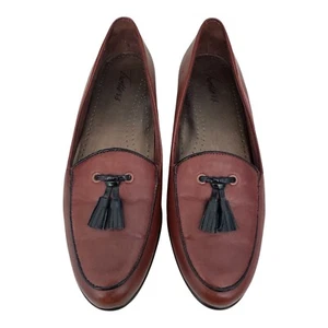Trotters Leana Leder Halbschuhe in Cognac/Schwarz. Größe 7 M - Bild 1 von 12