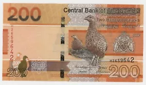 Gambia 200 Dalasis 2023 Pick 42 UNC Uncirculated Banknote - Picture 1 of 2
