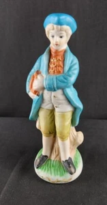 Estatuilla de niño francés de porcelana vintage escolar 6" de alto #F6 - Imagen 1 de 7