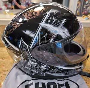 Shoei RF-1100 Full Face Motorcycle Street Riding Helmet Diabolic Feud, Chameleon - Bild 1 von 12