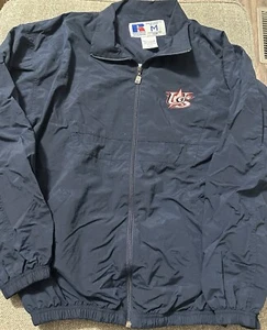 Vintage Y2K Russell Athletic Zip Up Windbreaker Jacket USA Size Medium - Picture 1 of 4