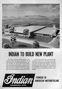1959 Indian Motorcycle Factory Plant Springfield Massachusetts Original Ad - Picture 1 of 1