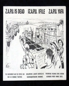 1961 RHODESISCHE REGIERUNG GEGEN Z.A.P.U. Propaganda Typ 2 sehr gut - Bild 1 von 1