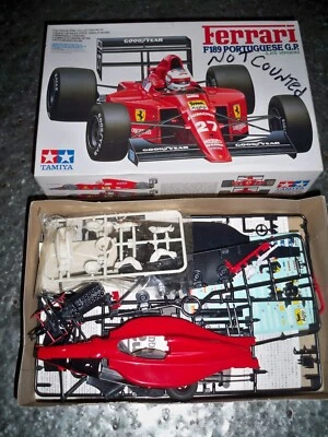 Tamiya 1:20 scale Ferrari F189 Portuguese GP Late Version Model Kit Opened RARE - Image 1 of 4