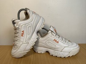 orange fila trainers