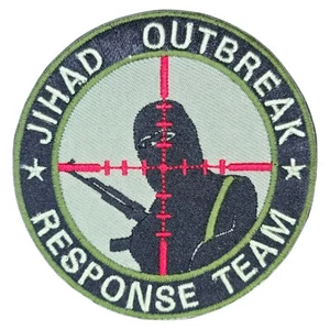 JIHAD OUTBREAK RESPONSE TEAM SNIPER MILITARY ARMY FOREST TACTICAL HOOK PATCH - Picture 1 of 2