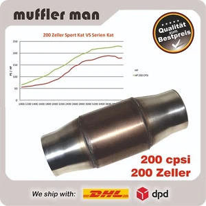 Catalizzatore sportivo 200 celle metallico Ø76 mm 250 PS - Afbeelding 1 van 6