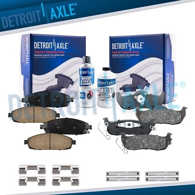 Front & Rear Ceramic Brake Pad for 2005 - 2008 2009 2010 Jeep Commander Cherokee - Image 1 of 4
