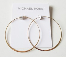michael kors whisper hoop earrings