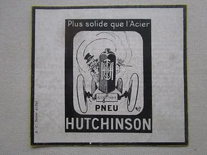9/1924 PUB HUTCHINSON REIFEN REIFEN FLUGZEUG AUTO MICH HUND DOG AD - Bild 1 von 1