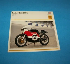 Harley - Davidson KRTT 750 U.S.A. Motorrad Foto / Infokarte - Bild 1 von 2