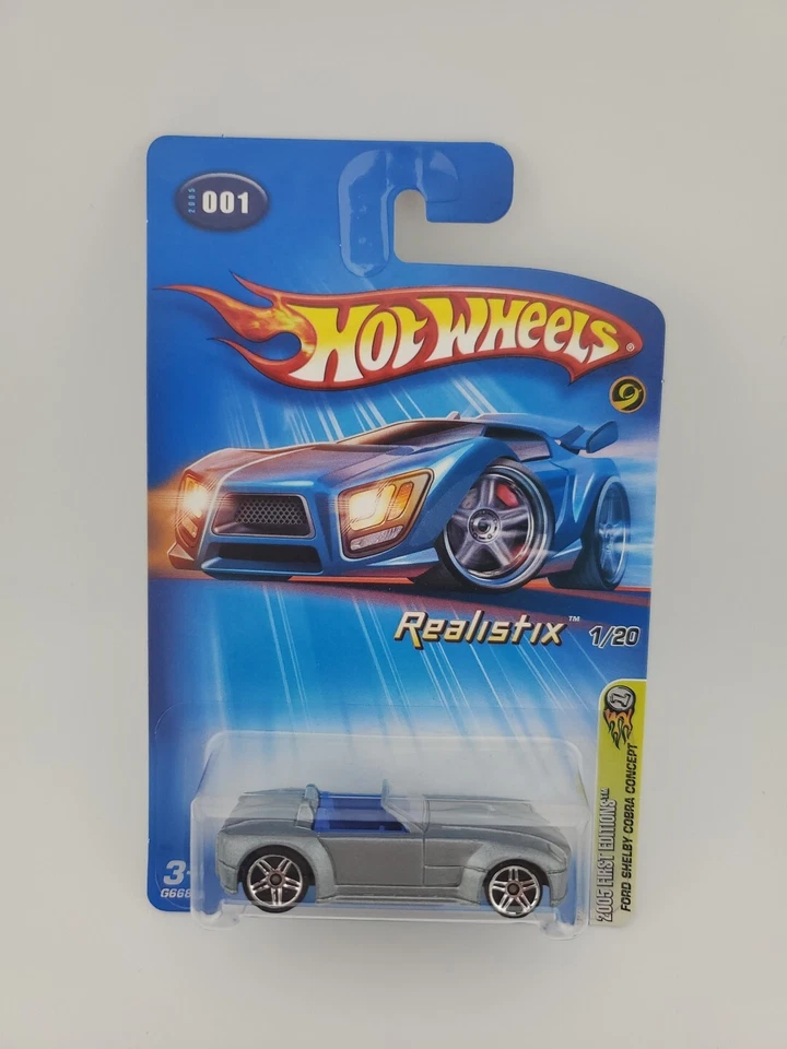 Hot Wheels 2005 #001 First Editions #1/20 Realistix Ford Shelby Cobra Concept - Image 1 of 1
