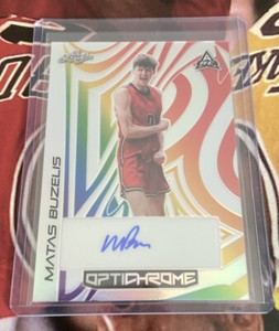 2022-23 Leaf Optichrome Rainbow Autograph #BA-MB1 Matas Buzelis #3/5 #1 Prospect