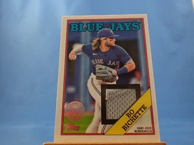 Bo Bichette TOpps 2023 1988 Relic Jersey Materials - Image 1 of 2